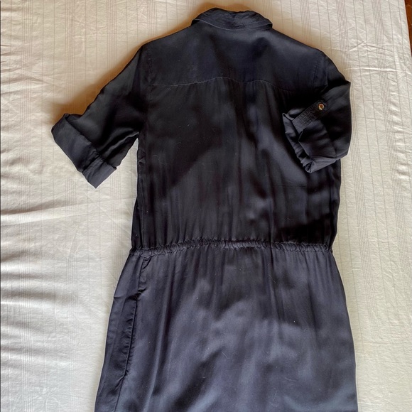 Navy Michael Kors Day Dress with Gold Buttons - Picture 6 of 8